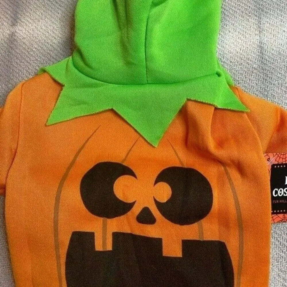Pumpkin Dog Hoodie Size Medium NWT Pet Puppy Gift Holiday Comfy